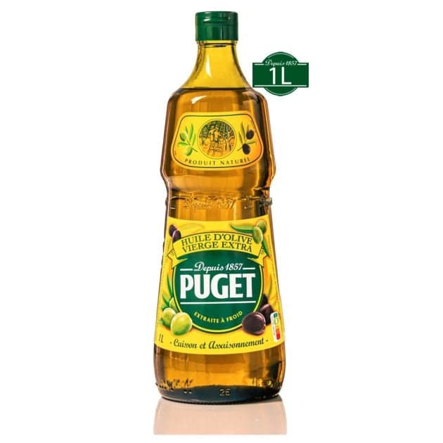 Huile d'Olive Vierge Extra Puget 1L - Qualité Française Authentique